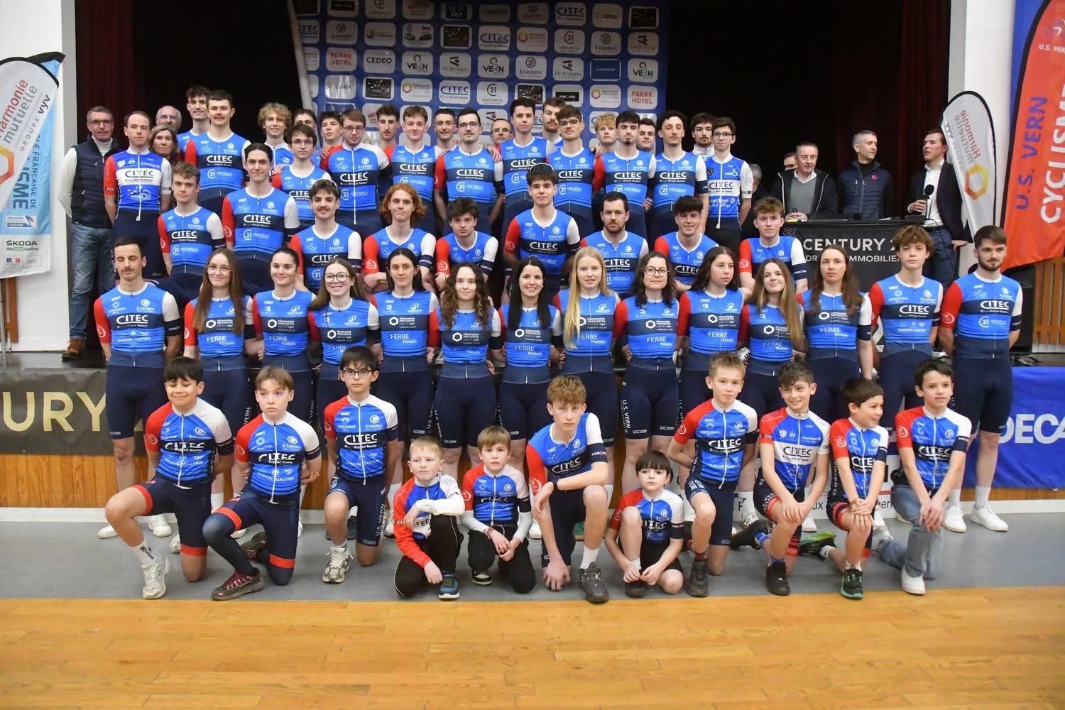 L'équipe de l'US Vern Cyclisme